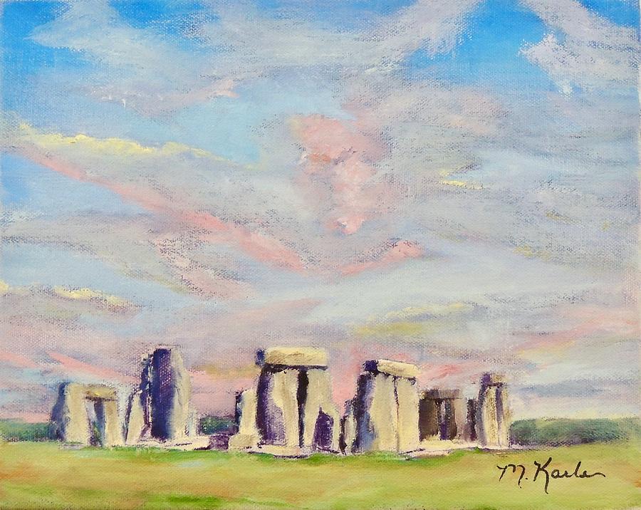 Stonehenge Painting by Marsha Karle