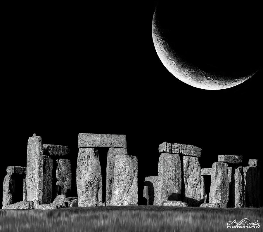 Stonehenge Moon Photograph by Andrew Dickman