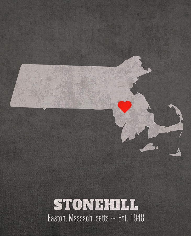 Stonehill College Easton Massachusetts Founded Date Heart Map Mixed