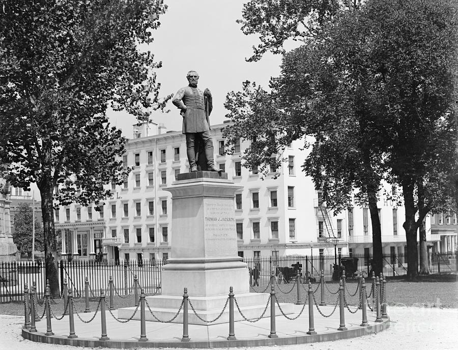 Stonewall Jackson Statue, c1910 Photograph by Granger