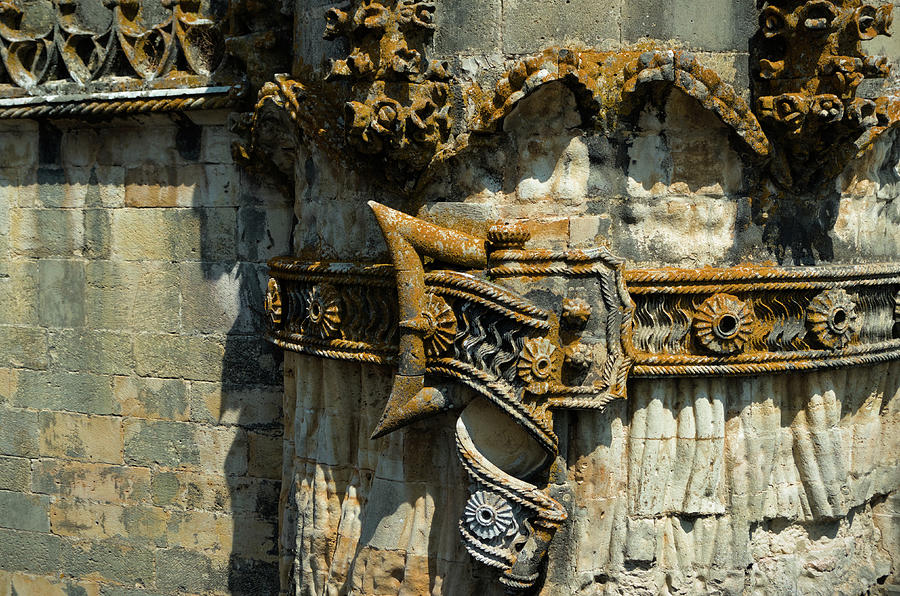 Stonework Buckle detail in the Convent of Christ. Tomar Photograph by Angelo DeVal