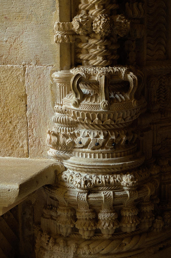Stonework in The Convent of Christ. Tomar Photograph by Angelo DeVal