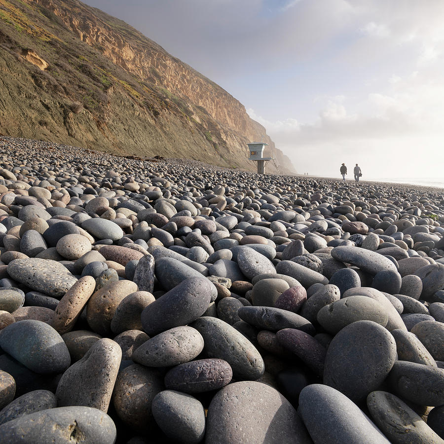 Stoney Beach at Torrey Pines Photograph by William Dunigan