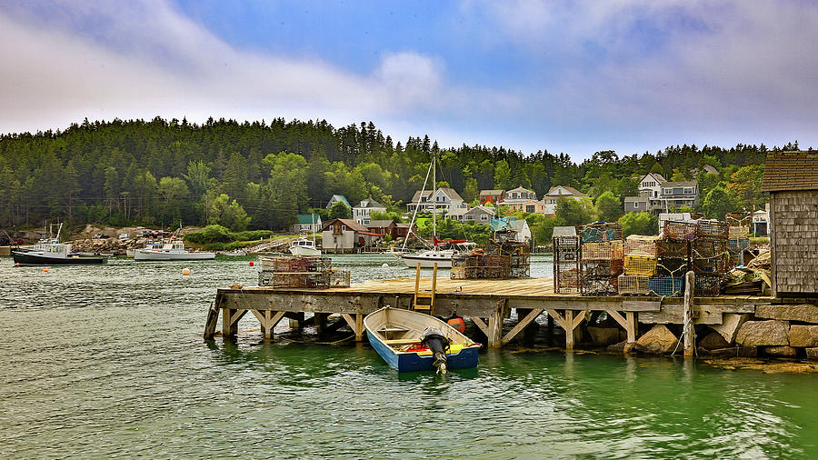 Stonington Maine Fishing Village 1 Photograph by James Frazier Fine