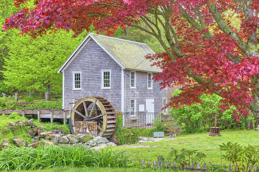 Stony Brook Grist Mill Cape Cod Brewster Massachusetts Photograph by ...