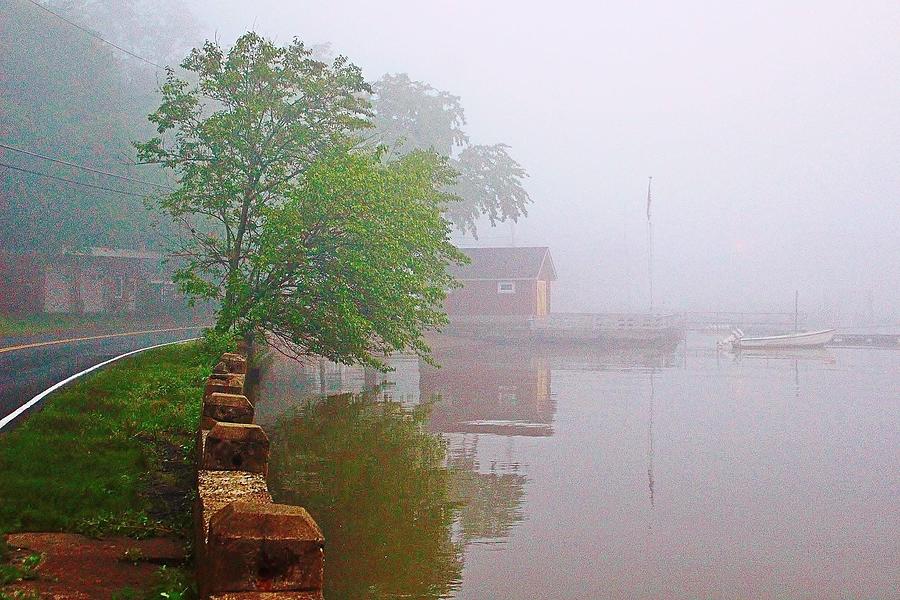 Stony Point Hudson River Fog Photograph By Thomas Mcguire Fine Art