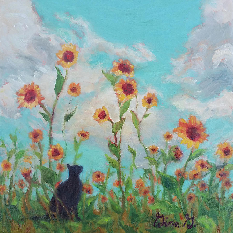 Stop and Smell the Flowers Painting by Gina Grundemann