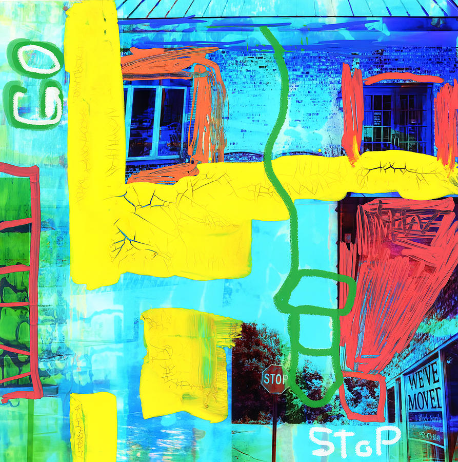 Stop and Go  Mixed Media by Susan Stone