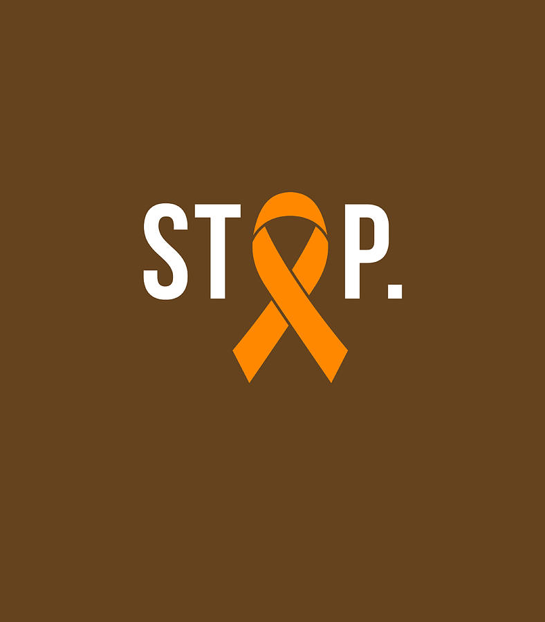 Stop Orange Ribbon Gun Violence Awareness shirt Digital Art by Milenn ...