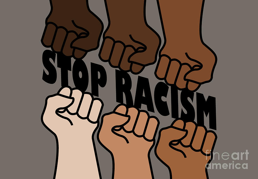 Stop racism drawing Digital Art by Blondia Bert Pixels