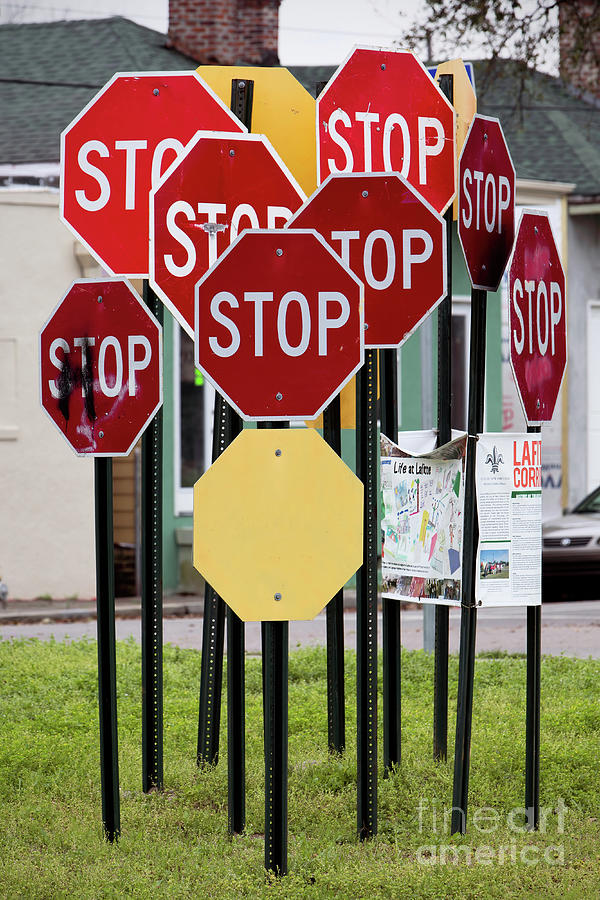 Stop Sign Grove Photograph by Jerry Fornarotto