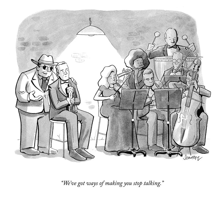 Stop Talking Drawing by Benjamin Schwartz Stop Talking Drawing by Benjamin Schwartz