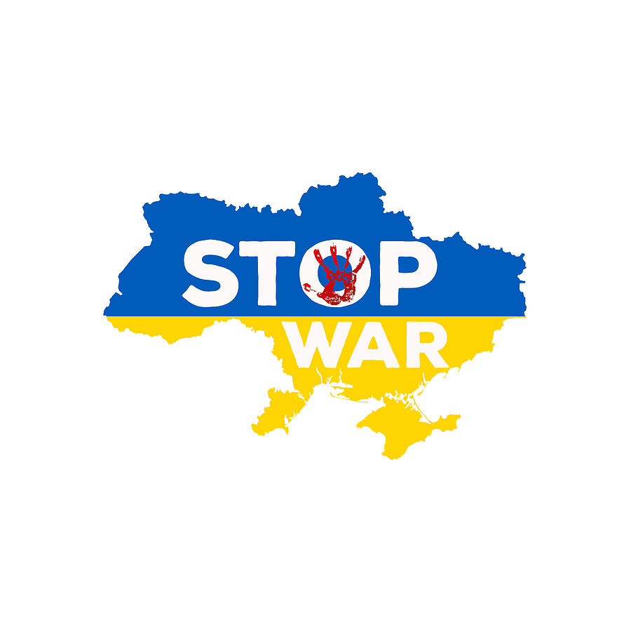 Stop War in Ukraine Digital Art by Ahmet Asar