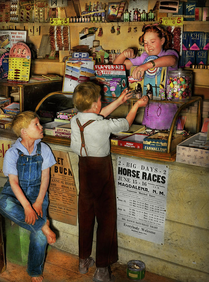 Store - Candy for both of us 1940 Photograph by Mike Savad