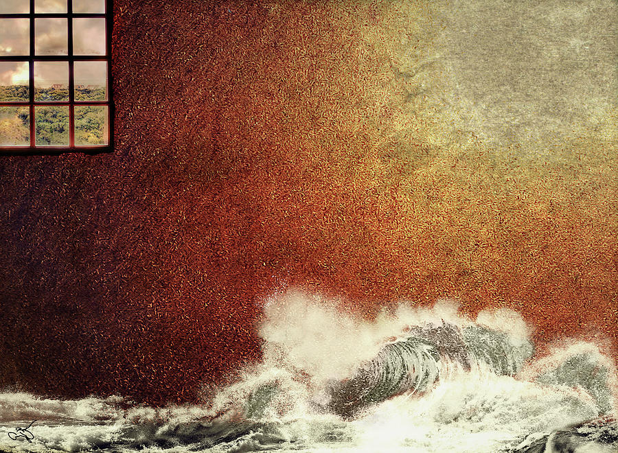 Storm Against the Walls Digital Art by Amy Shaw