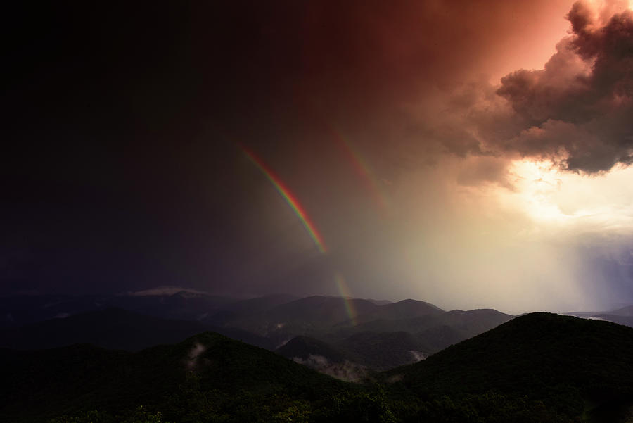 Storm And Rainbow, Brasstown Bald Photograph