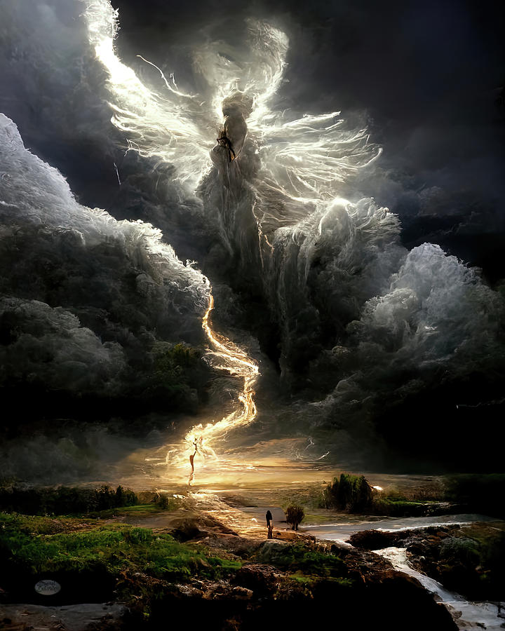 Storm Angel Digital Art by Daniel Eskridge