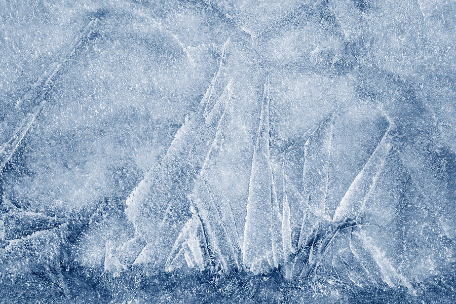 Storm at Sea - Ice Abstract Photograph by Nikolyn McDonald