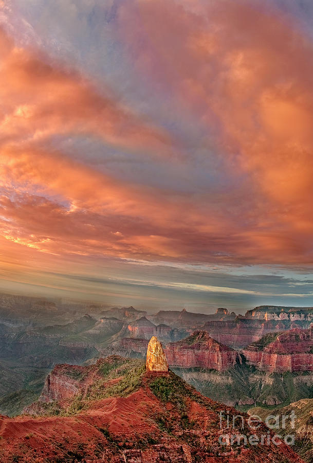 Storm At Sunrise Point Imperial Grand Canyon National Park Arizona Photograph by Dave Welling