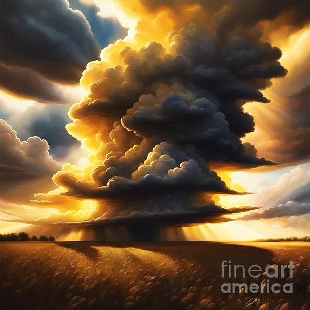 Storm Brewing  Digital Art by Karen Newell
