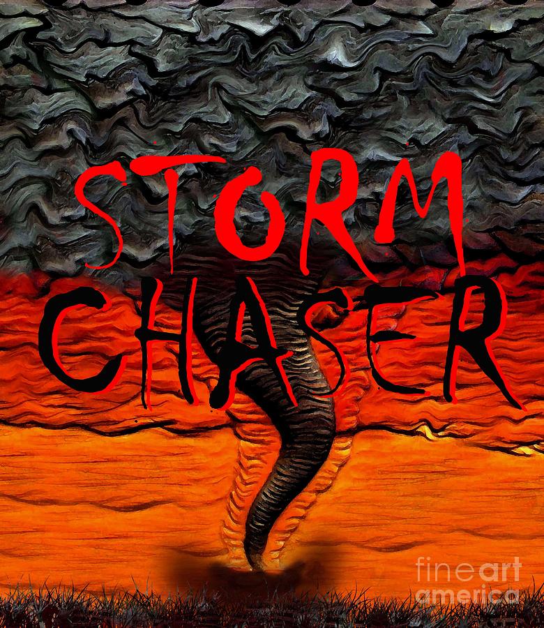 Storm Chasers design A Mixed Media by David Lee Thompson