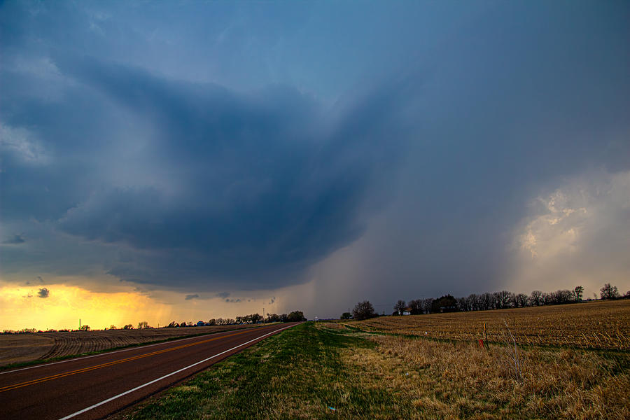 Storm Chasing Supercells in Nebraska 007 Photograph by Dale Kaminski