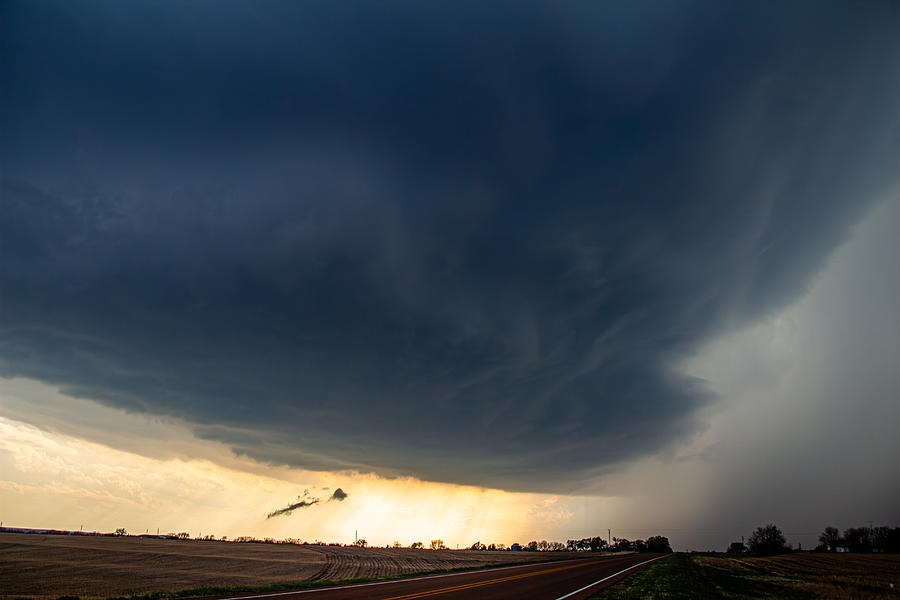Storm Chasing Supercells in Nebraska 009 Photograph by Dale Kaminski