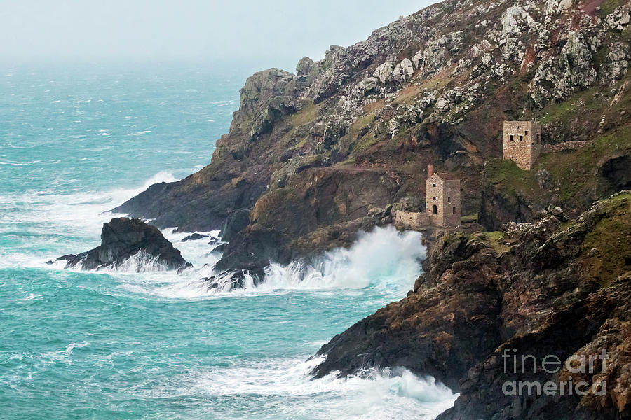 Storm Ciara Approaching Botallack Crowns Photograph by Terri Waters