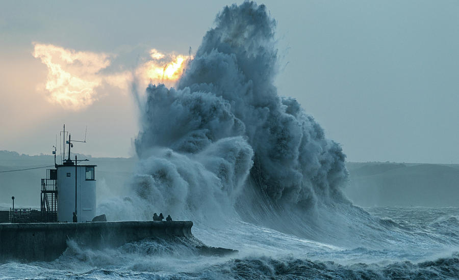 Storm Ciara at Porthcawl Photograph by Stephen Jenkins