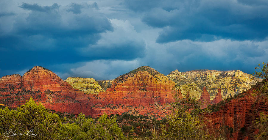 Storm Cloud over Sedona Photograph by Gene Lee