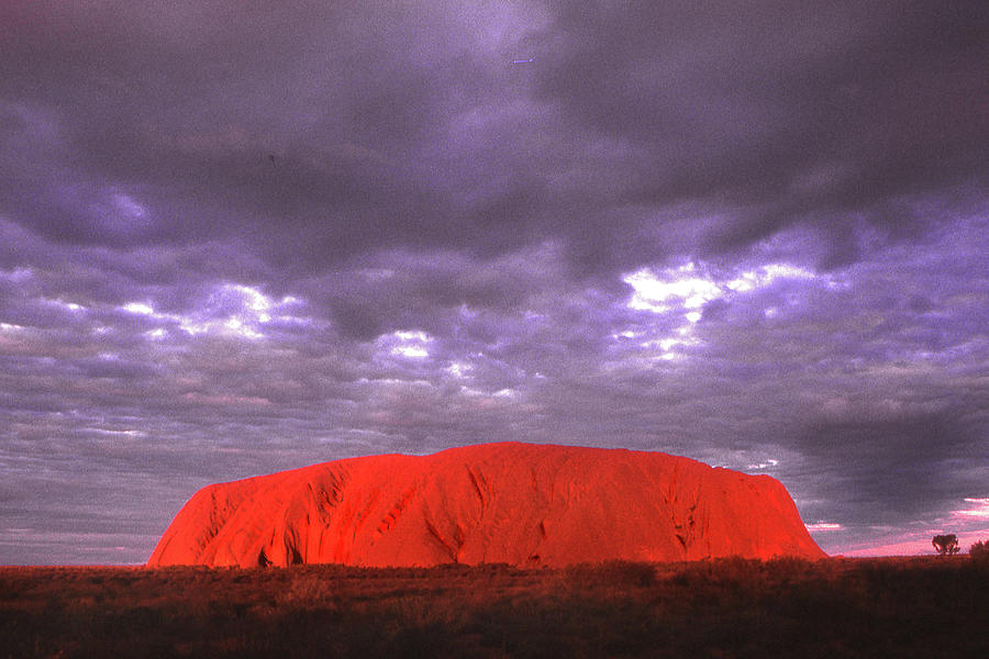 Storm Clouds at Uluru Photograph by Jerry Griffin