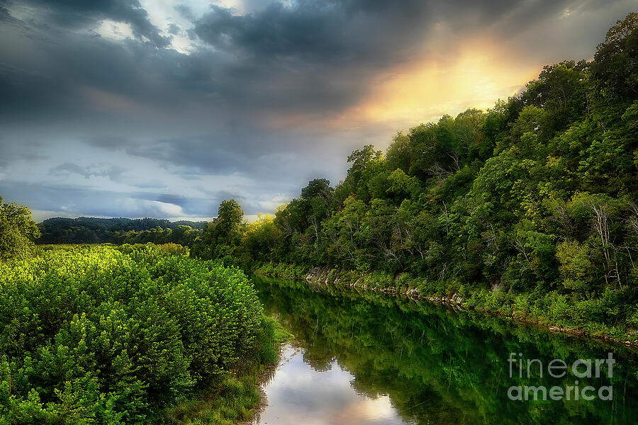 Storm Clouds on the Watauga River Photograph by Shelia Hunt