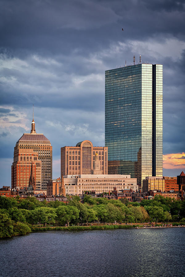 Boston Photograph - Storm Clouds Over Back Bay by Rick Berk