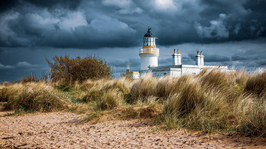 Storm Clouds over Chanonry Point Lighthouse Photograph by John Frid