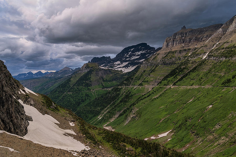 Storm Clouds over Going To The Sun Road Photograph by Tibor Vari
