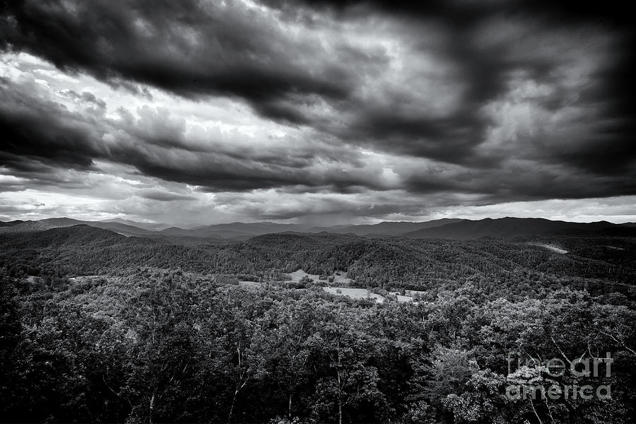 Storm Clouds Over Mountains Photograph by Phil Perkins