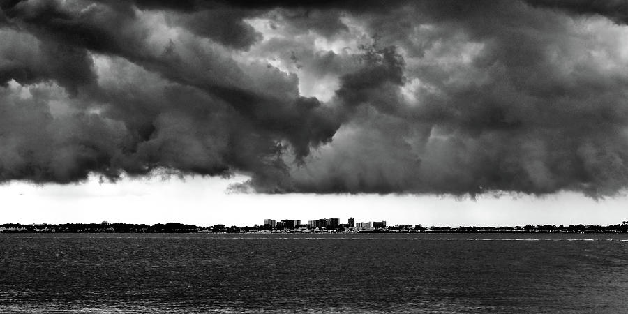Storm Clouds over Ocean City, Maryland Photograph by Bill Swartwout