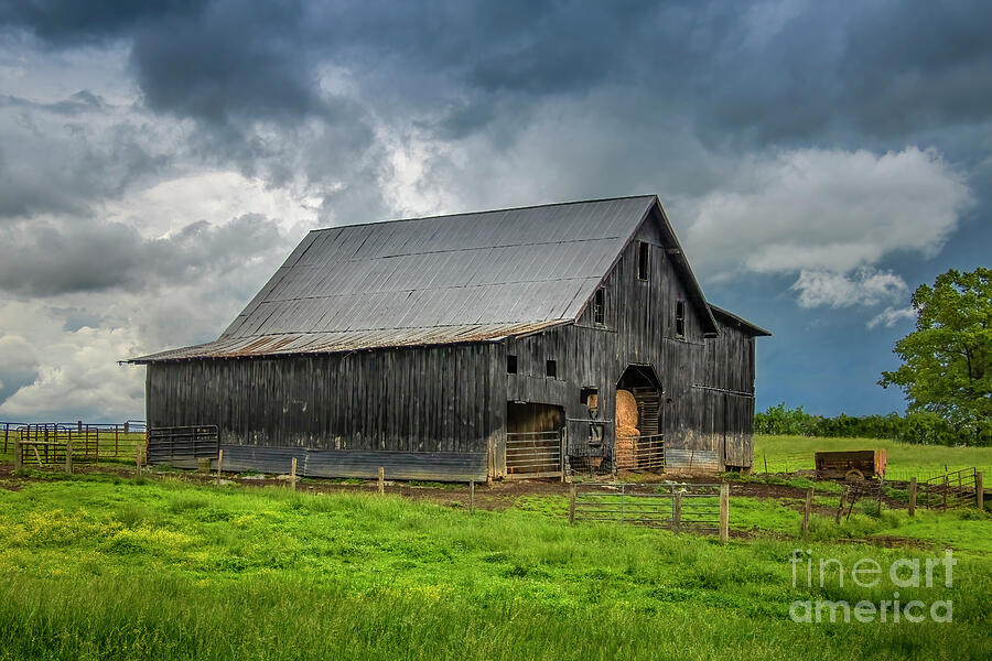 Storm Clouds over the Barn Photograph by Shelia Hunt