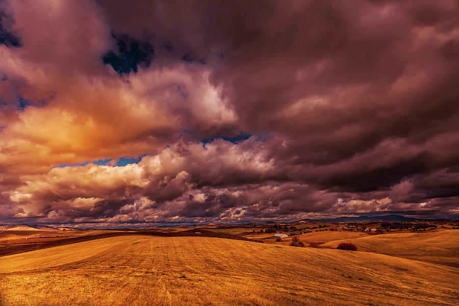 Storm Clouds over the Palouse Photograph by David Patterson