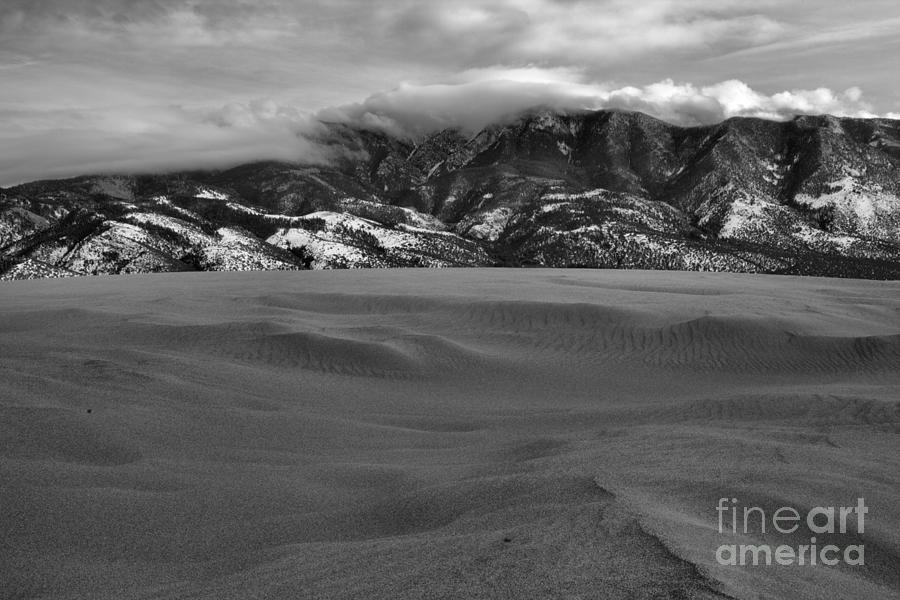Storm Clouds Over The Sangre De Cristo Range Black And White Photograph by Adam Jewell