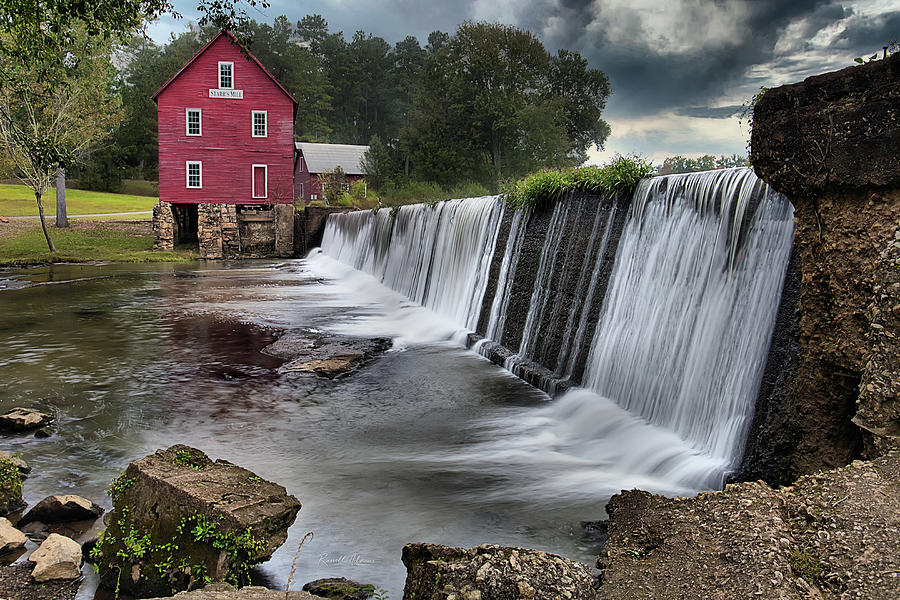 Nature Photograph - Storm Gathering At Starrs Mill by Russell Adams