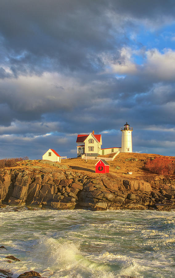 Storm Hour at Cape Neddick Nubble Lighthouse Photograph by Juergen Roth