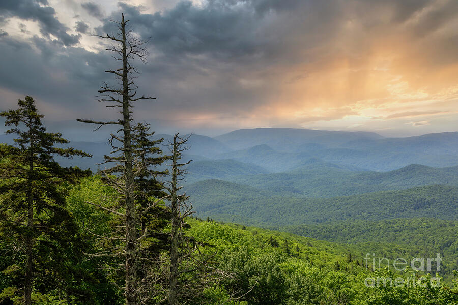 Storm in the Blue Ridge Mountains Photograph by Shelia Hunt