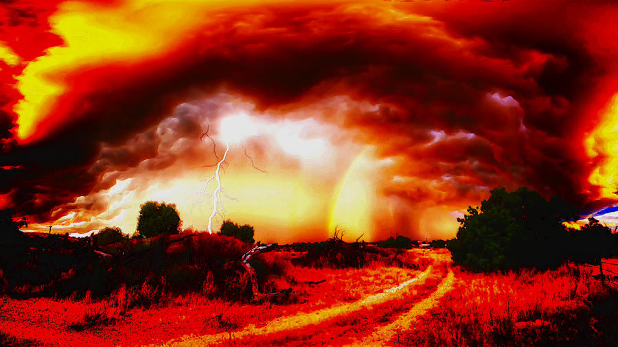 Storm In The Bush Digital Art By Karel Vsetecka Fine Art America