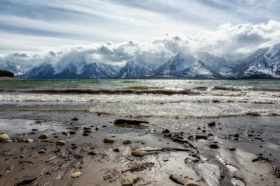 Storm Is Coming - Grand Tetons From Colter Bay Photograph