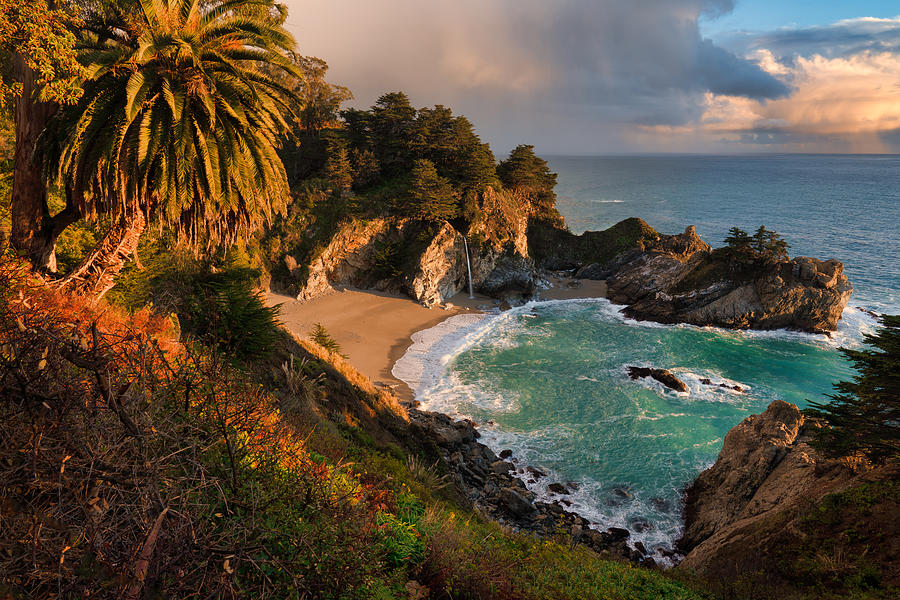 Storm Light at Julia Pfeiffer Burns State Park Photograph by Don Smith