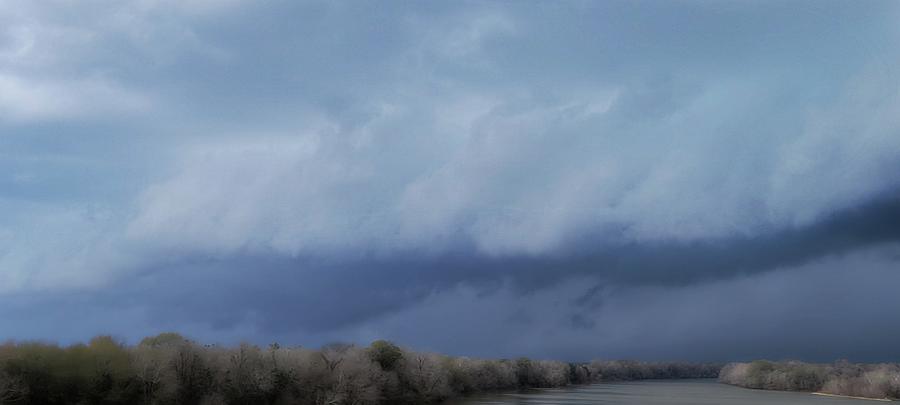 Storm Near Montgomery, Alabama 12/30/21 Mixed Media by Ally White