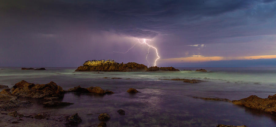 Storm off Bird Rock Photograph by Cliff Wassmann