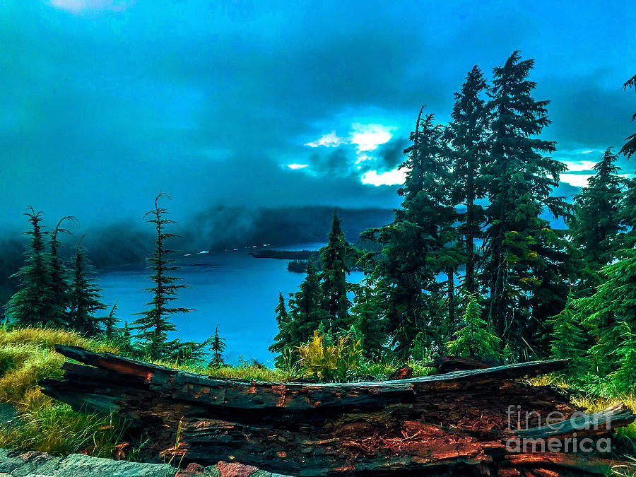 Storm On Crater Lake Photograph