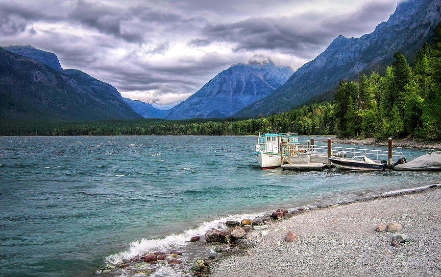 Storm on Lake McDonald Photograph by Ginger Stein